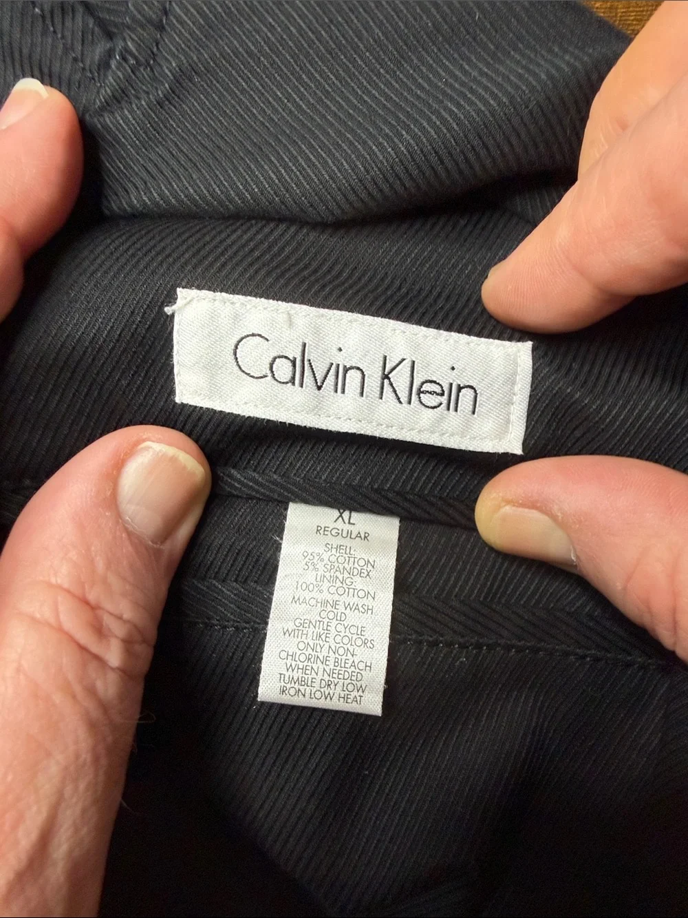 Calvin Klein Black Lightweight Men's Blazer Jacket Size XL